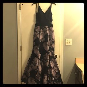 Purple and navy blue mermaid dress